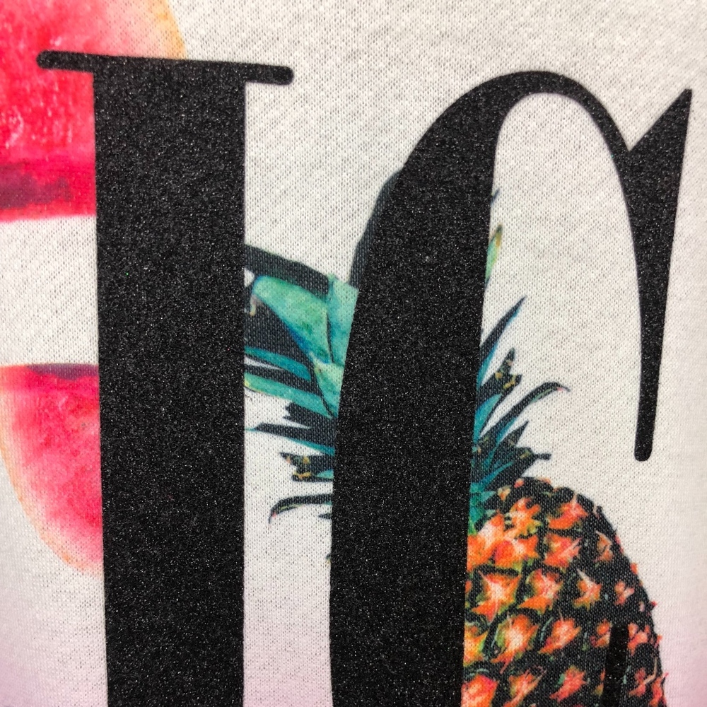 JUICY COUTURE Tropical Fruit Sweatshirt Top M - Picture 5 of 8